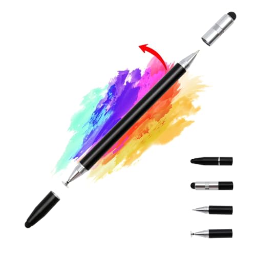 ZORBES® 4-in-1 High Precision Universal Capacitive Stylus Pen for Touch Screens Lightweight Aluminum Body 4 Tips 2 Size Rubber Tips, Disc Tip, Fine Point Compatible for iOS, Android & Windows ZORBES® 4-in-1 High Precision Universal Capacitive Stylus Pen for Touch Screens Lightweight Aluminum Body 4 Tips 2 Size Rubber Tips, Disc Tip, Fine Point Compatible for iOS, Android & Windows